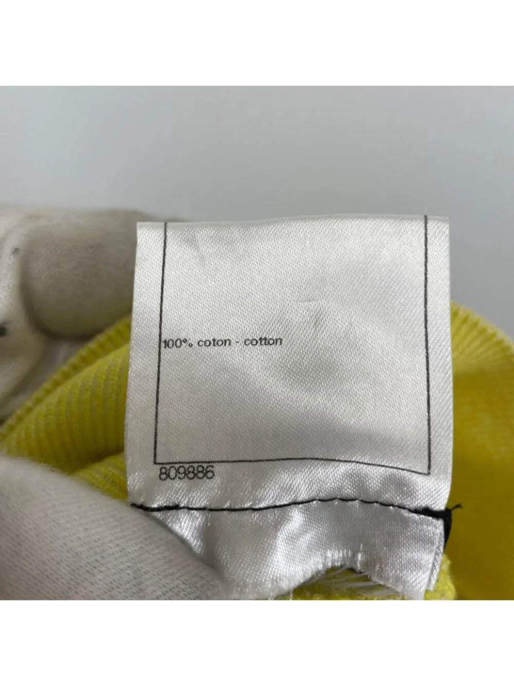 Chanel Flare Skirt SS Cotton Yellow 36